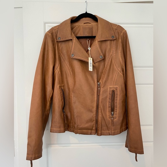 Max Studio Faux Leather Jacket - Picture 2 of 3